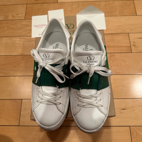 Valentino white and green open for change sneakers - Picture 3 of 9